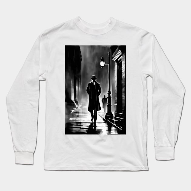 The Detective Long Sleeve T-Shirt by David Kincaid Art